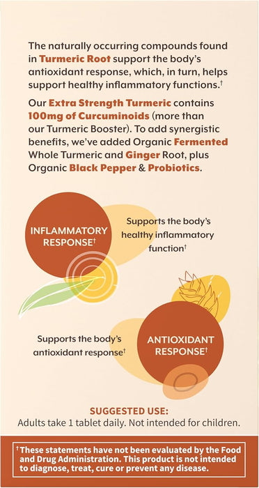 Garden of Life Organics Extra Strength Turmeric - 120 Tablets