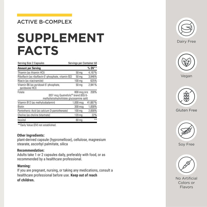 Integrative Therapeutics Active B-Complex - 120 Capsules
