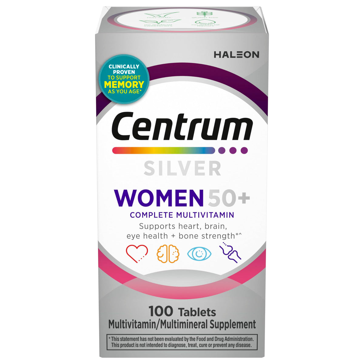 Centrum Silver Multivitamin for Women 50 Plus 100 Tablets — Hebron ...