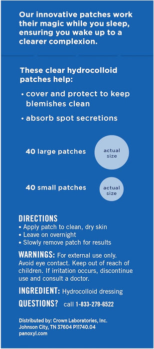 PanOxyl PM Overnight Spot Patches 80 Count