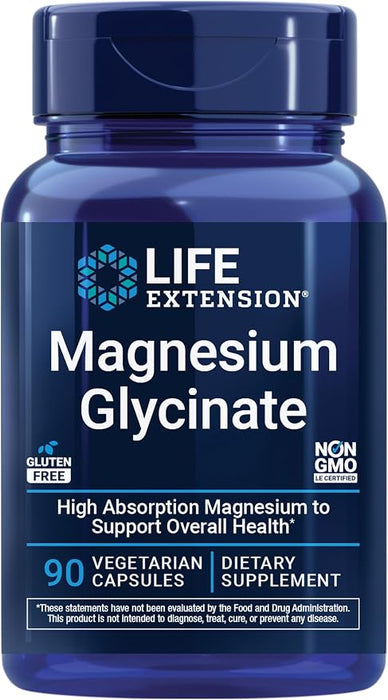 Life Extension Magnesium Glycinate 90 Vegetarian Capsules