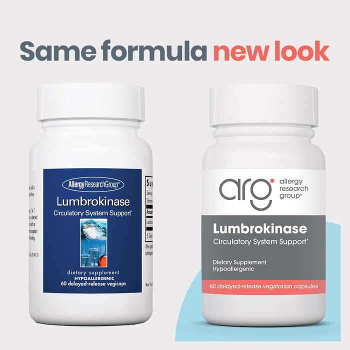 Allergy Research Group Lumbrokinase 30 Delayed Release Capsules