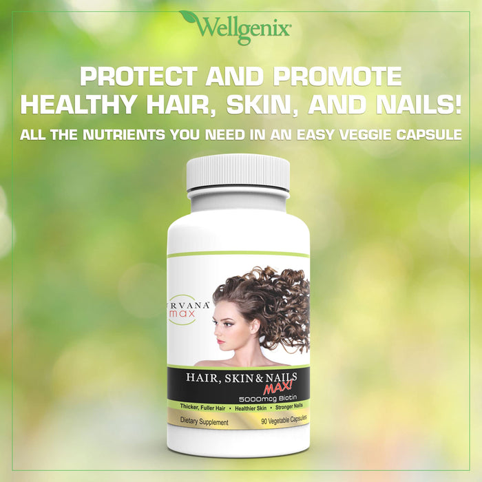 Wellgenix Purvana Max Hair, Skin & Nails Vitamin 90 Capsules