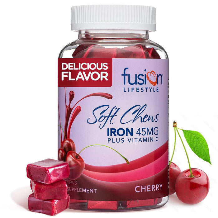 Bariatric Fusion Iron Supplement Cherry Flavor 60 Soft Chews