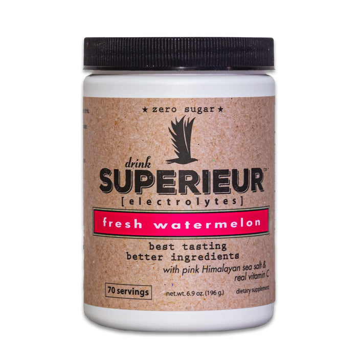 Superieur Electrolytes Plant Based Electrolyte Supplement Watermelon 70 Servings