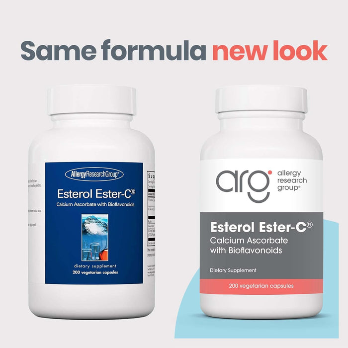 Allergy Research Group - Esterol Ester-C - Buffered Vitamin C, Bioflavonoids, Quercetin - 200 Vegetarian Capsules