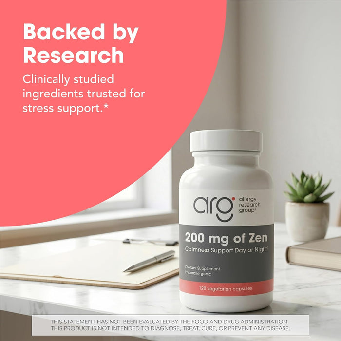 Allergy Research Group 200 mg of Zen 120 Veg Capsules