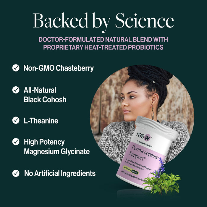 ResBiotic resW Perimenopause Postbiotic Supplement for Women  60 Capsules