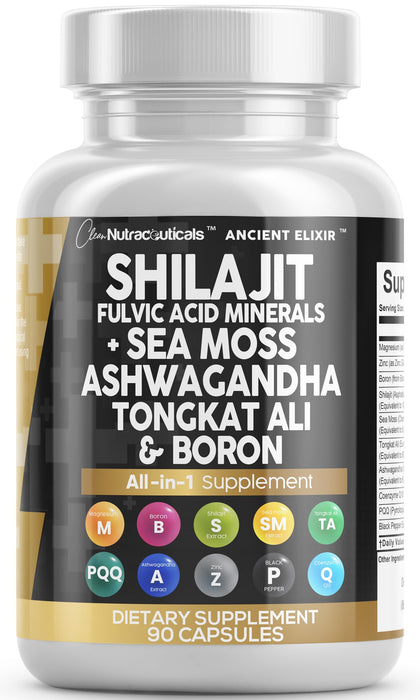 Clean Nutraceuticals Shilajit Supplement 90 Count