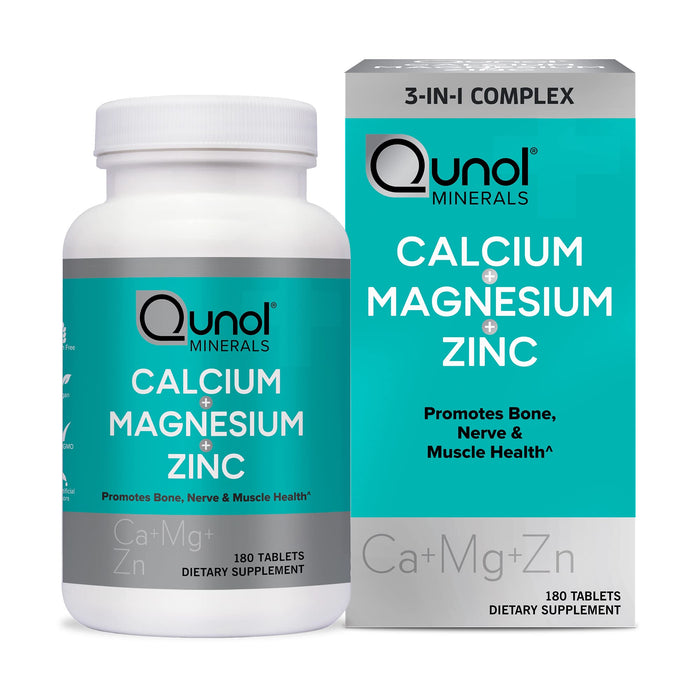 Qunol Calcium, Magnesium & Zinc 180 Count