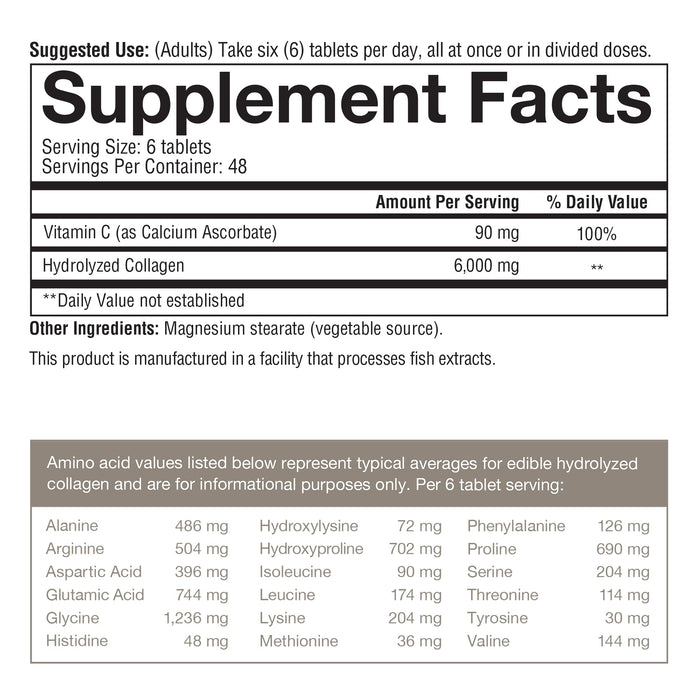 Youtheory Collagen with Vitamin C, 290 tablets Skin, Hair, Nails and Joint Support