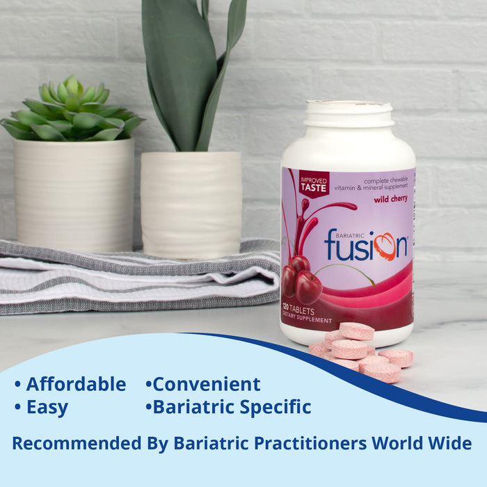 Bariatric Fusion Wild Cherry  Multivitamin with Iron 120 Chewable Tablets