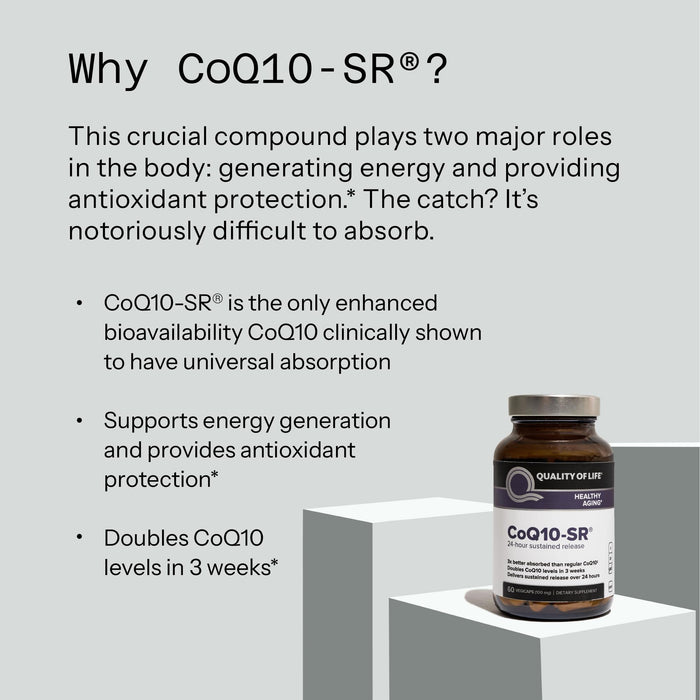 Quality of Life Powerful CoQ10 - 60 Vegetable Capsules
