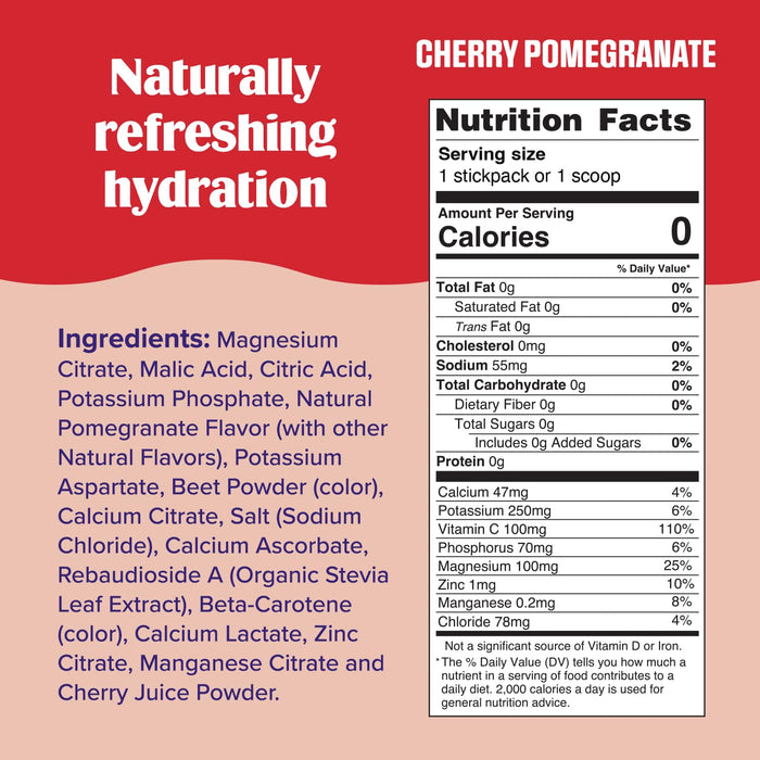 Ultima Replenisher Daily Electrolyte Powder – Cherry Pomegranate, 20 Stickpacks