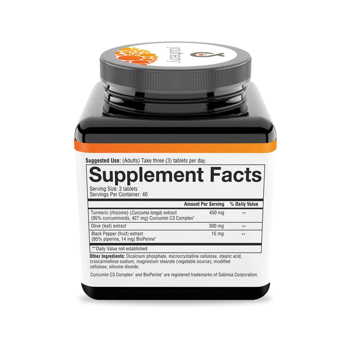 Youtheory Turmeric Curcumin Supplement 120 tablets with Black Pepper BioPerine