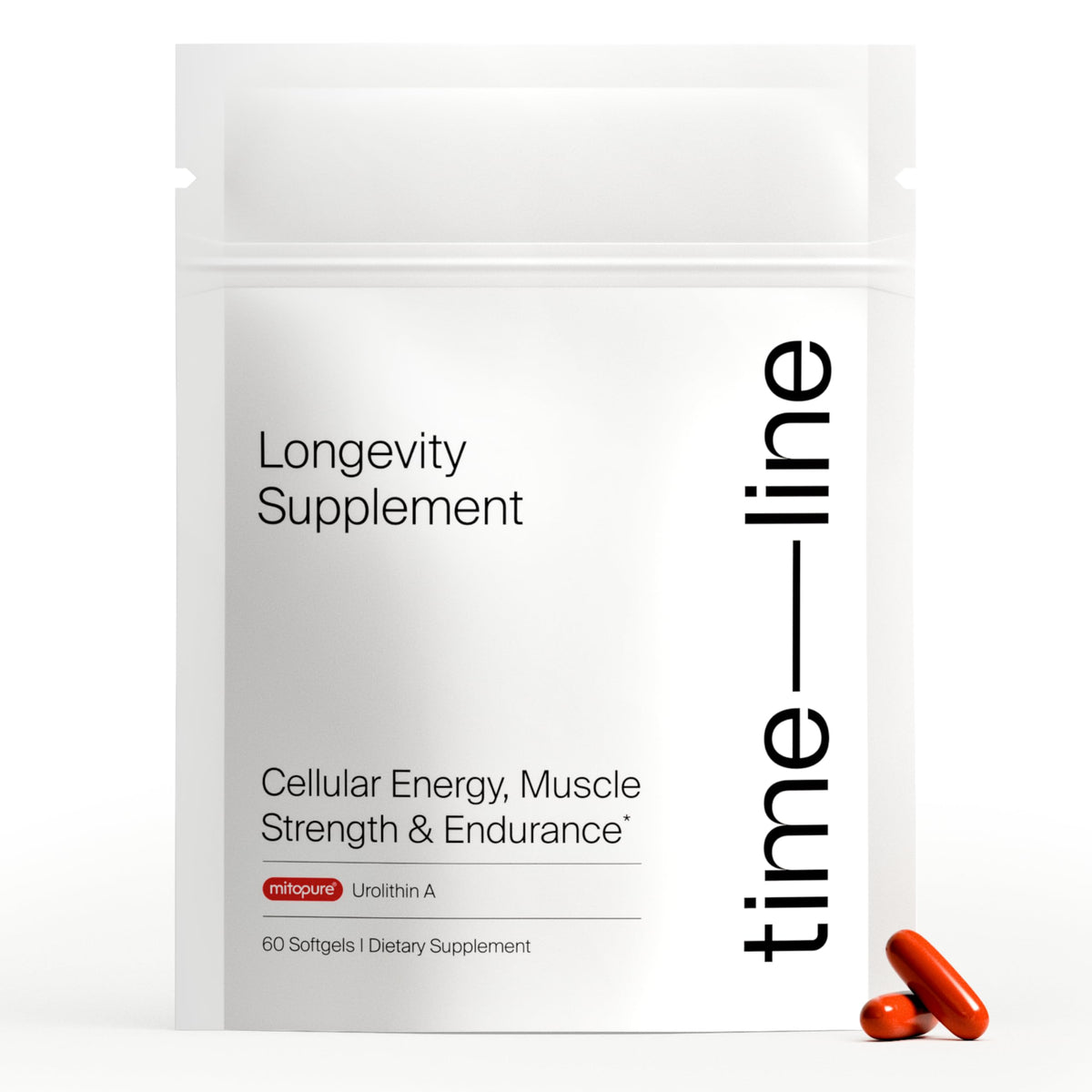 Timeline Gummies Timeline Mitopure Urolithin A Longevity Supplement 60 Count Softgels ...