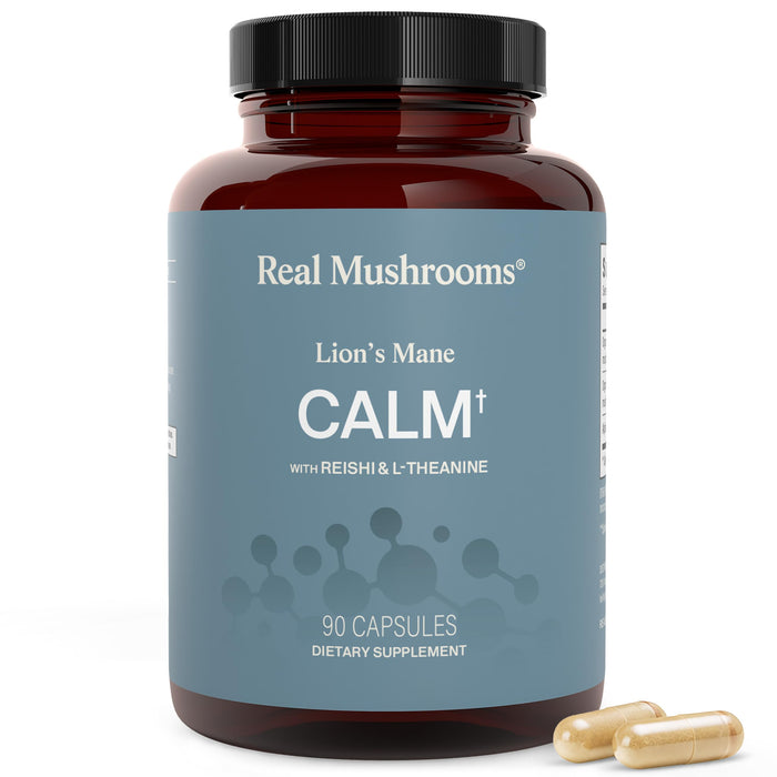 Real Mushrooms Calm Lions Mane Capsules - 90 Count