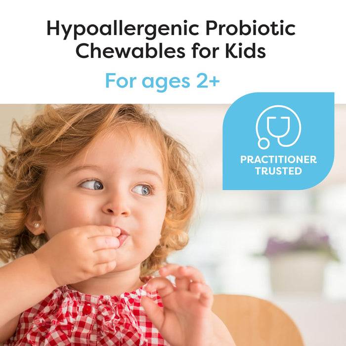 Klaire Labs SFI Health Ther-Biotic Kids Probiotic Chewables - 60 Chewable Tablets Cherry-Flavored