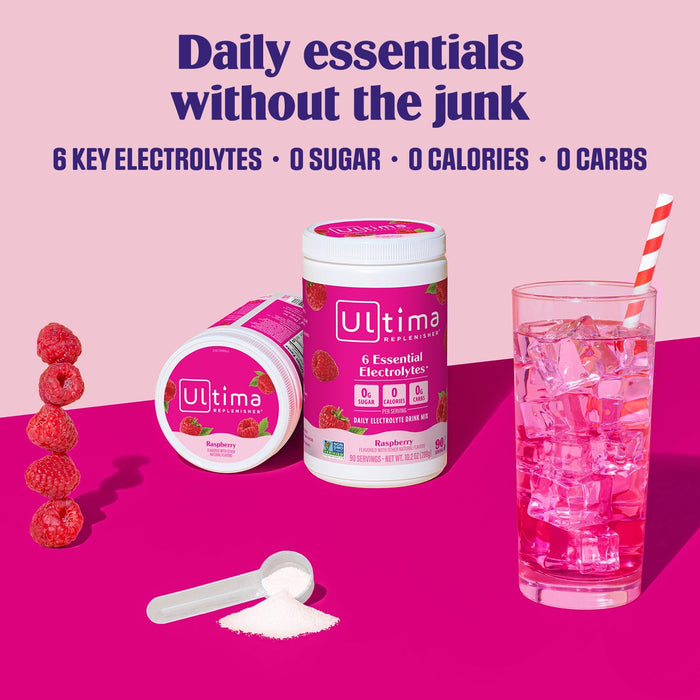 Ultima Replenisher, Raspberry, 90-Serving Canister