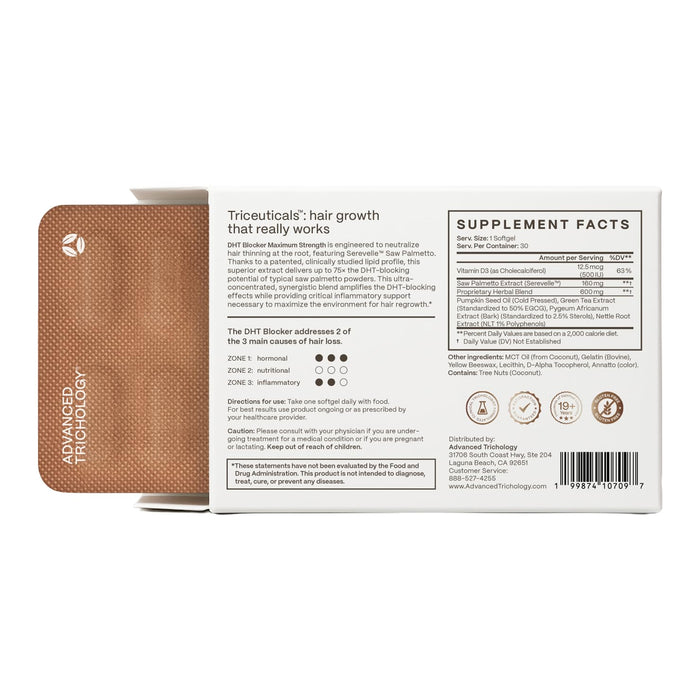 Advanced Trichology DHT Blocker Maximum Strength - 30 Softgels