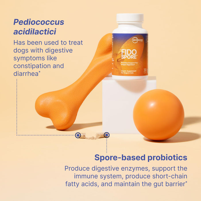 Microbiome Labs Fidospore - Dog Probiotics for Digestive Immune Support  - 30 Capsules