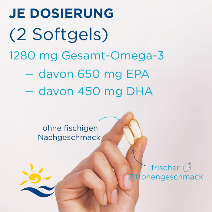 Nordic Naturals Ultimate Omega-3, 1280mg, Zitronengeschmack, hochdosiert, 120 Weichkapseln, laborgetestet, sojafrei, ohne Gentechnik