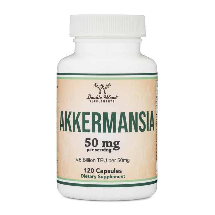 Double Wood Supplements Akkermansia 60 Capsules, 50mg per Serving