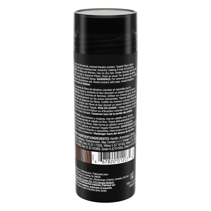 Toppik Hair Building Fibers, MEDIUM BROWN, 27.5g  Fuller Looking Hair