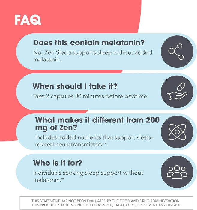 Allergy Research Group - Zen Sleep - with P5P and 5-HTP - 60 Vegetarian Capsules