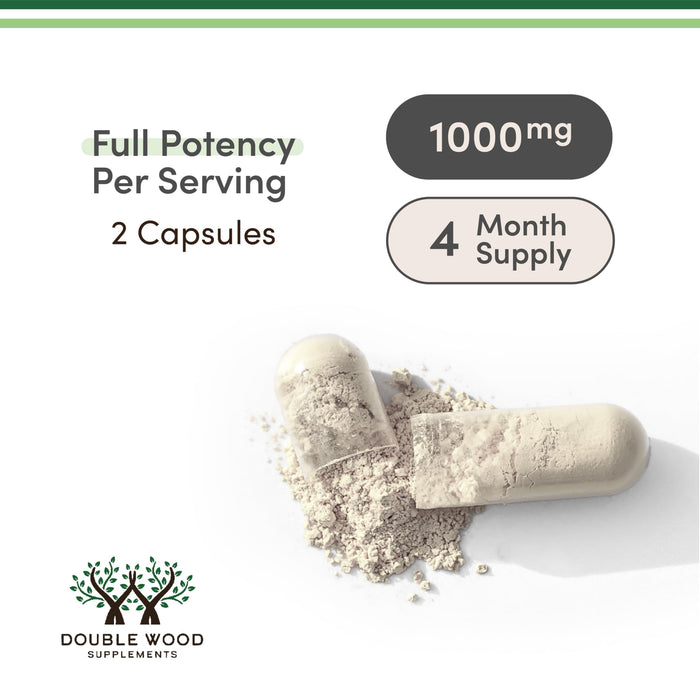 Double Wood - Korean Red Panax Ginseng, 1000mg Extra Strength, 10% Ginsenosides, 240 Caps