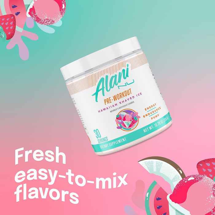 Alani Nu Hawaiian Shaved Ice Pre-Workout 30 Servings