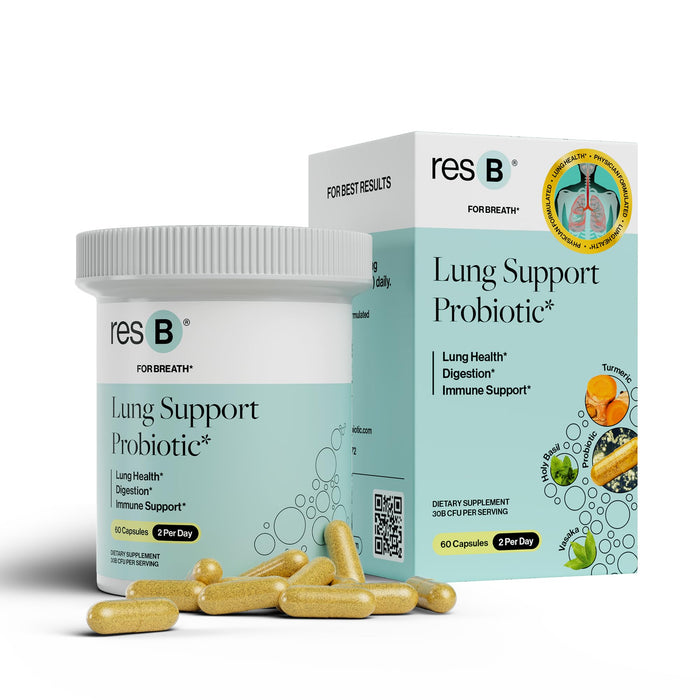 resB Lung Support Probiotic Supplement - 60 Capsules