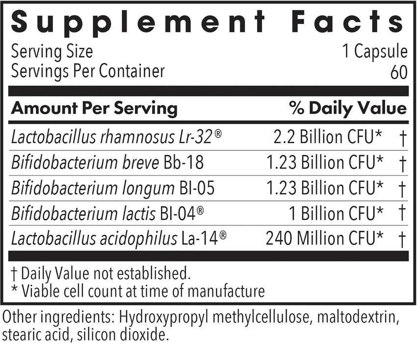 Allergy Research Group BifidoBiotics - Bifido Lacto Blend - 60 Vegetarian Capsules