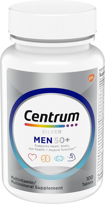 Centrum Silver Multivitamin for Men 50 Plus 100 Tablets