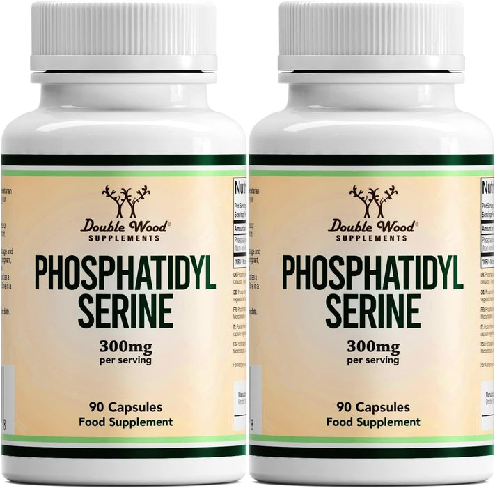 Double Wood Supplements 2 Pack Phosphatidylserine Dietary Supplement, 90