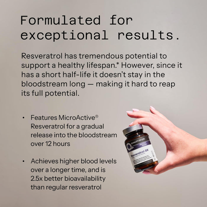 Quality of Life Resveratrol SR - 30 Vegicaps