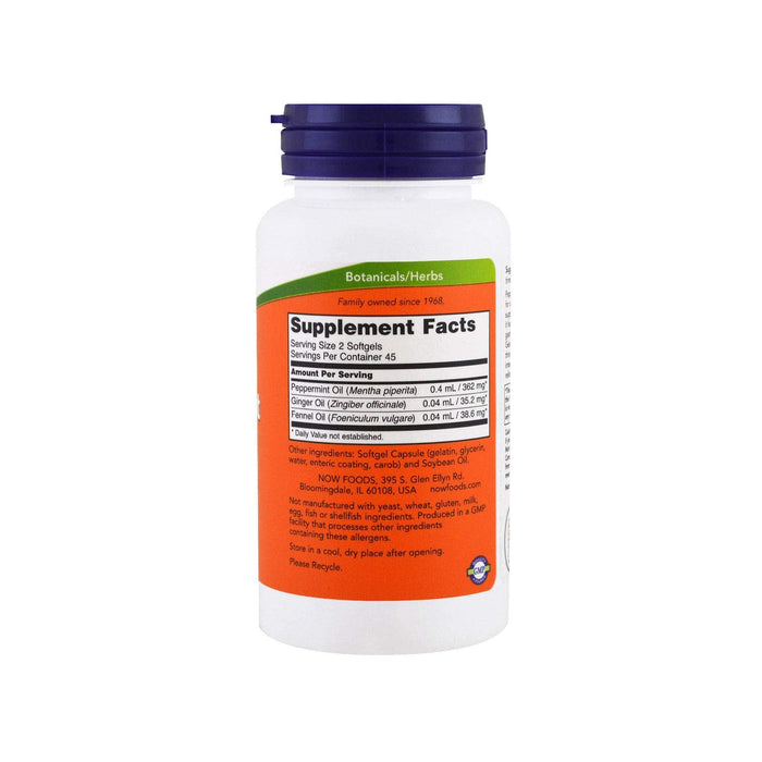 NOW Peppermint Gels 90 Softgels