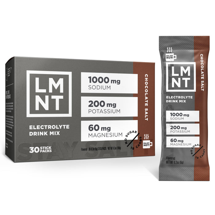LMNT Zero Sugar Chocolate Salt Drink Mix 30 Count