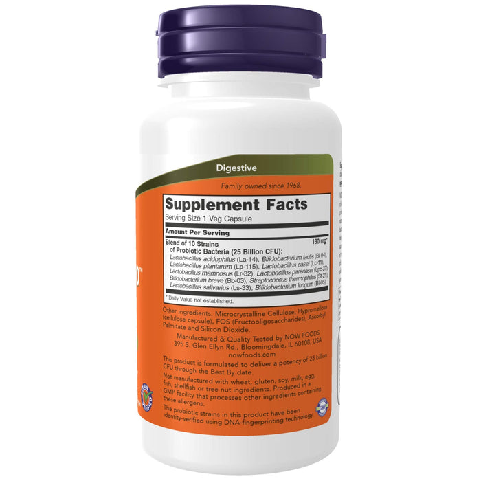 NOW Supplements, Probiotic-10, 25 Billion 100 Veg Capsules