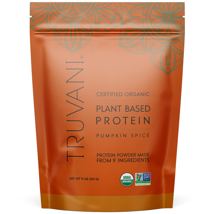 Truvani Vegan Pea Protein Powder Pumpkin Spice 20g 10 Servings