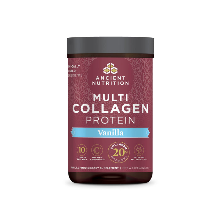 Ancient Nutrition Multi Collagen with Probiotics Vanilla Flavor 8.9oz