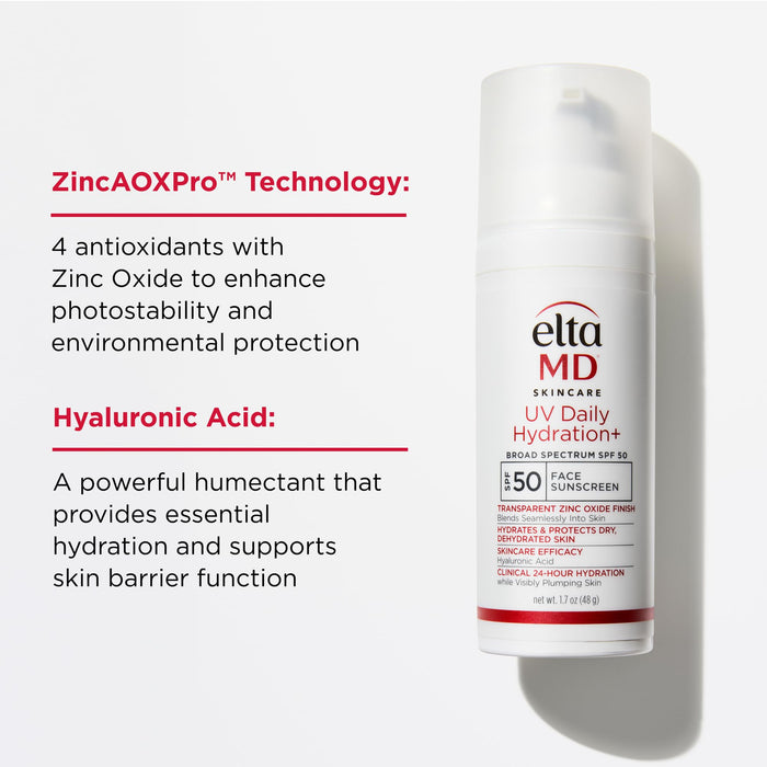 EltaMD UV Daily Hydration+ SPF 50 Lightweight Hybrid Sunscreen 1.7 oz