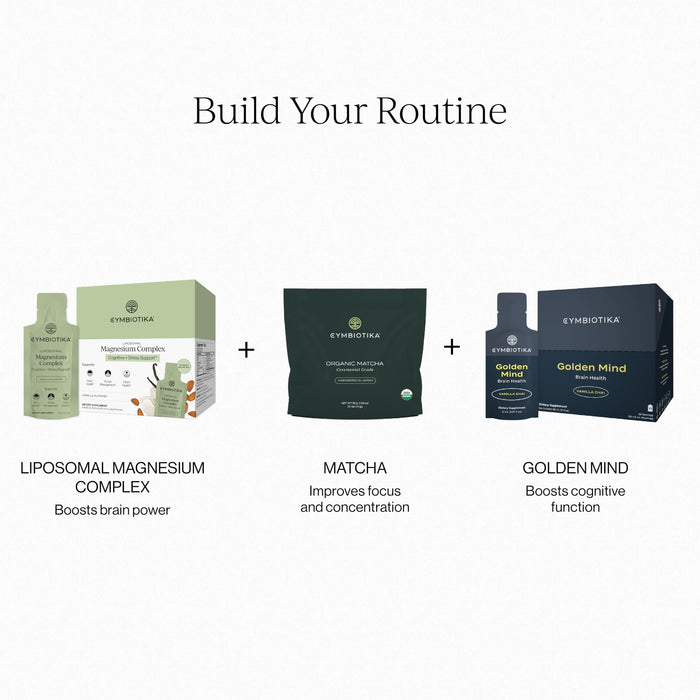 Cymbiotika Liposomal Magnesium Complex 3-in-1 Formula – Vanilla Almond 10 mL Pouches (28 Count)
