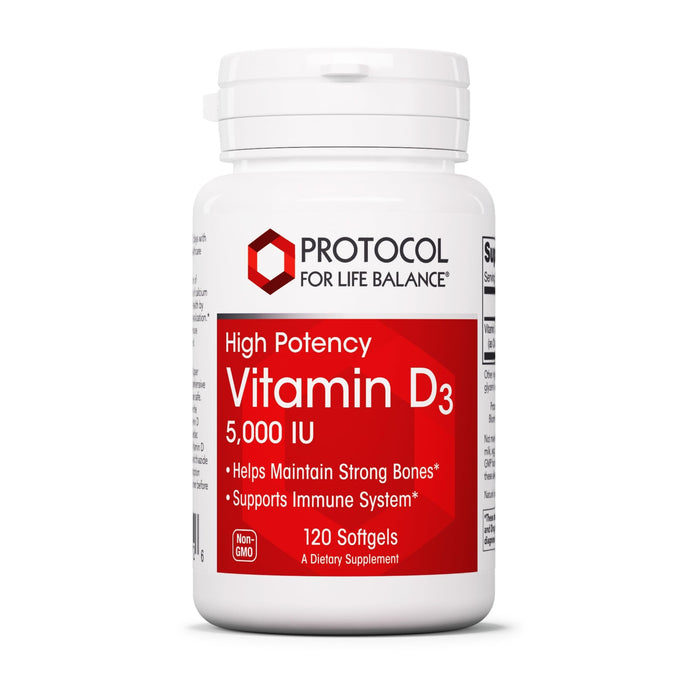 PROTOCOL FOR LIFE BALANCE - Vitamin D3 5000 IU - 120 Softgels