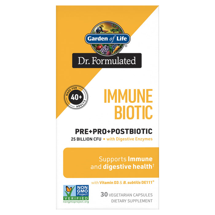 Garden of Life Dr. Formulated Immune Biotic 40+, 30 veg Capsules