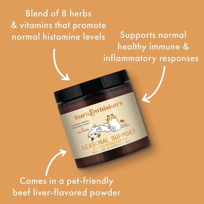 Bark & Whiskers Seasonal Support Formula 90 Scoops (3.17 oz)