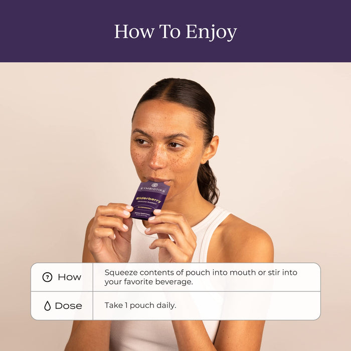 CYMBIOTIKA Adults Elderberry Boost Supplement 26 Serving