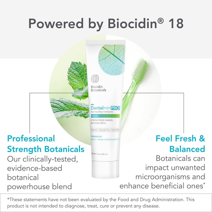 Biocidin Dentalmin Pro Hydroxyapatite Toothpaste, 3.4 oz