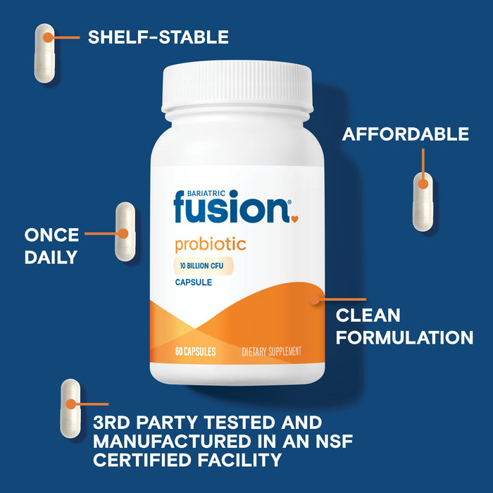 Bariatric Fusion Probiotic 10 Billion CFU 60 Capsules