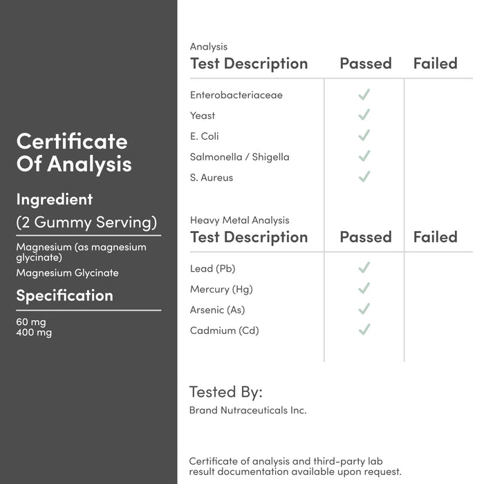 Double Wood Supplements Magnesium Glycinate Gummies 60 count